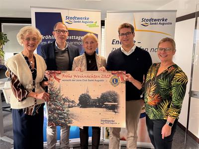 Stadtwerke Sankt Augustin präsentieren den neuen Adventskalender 2025 des Lions Clubs Sankt Augustin