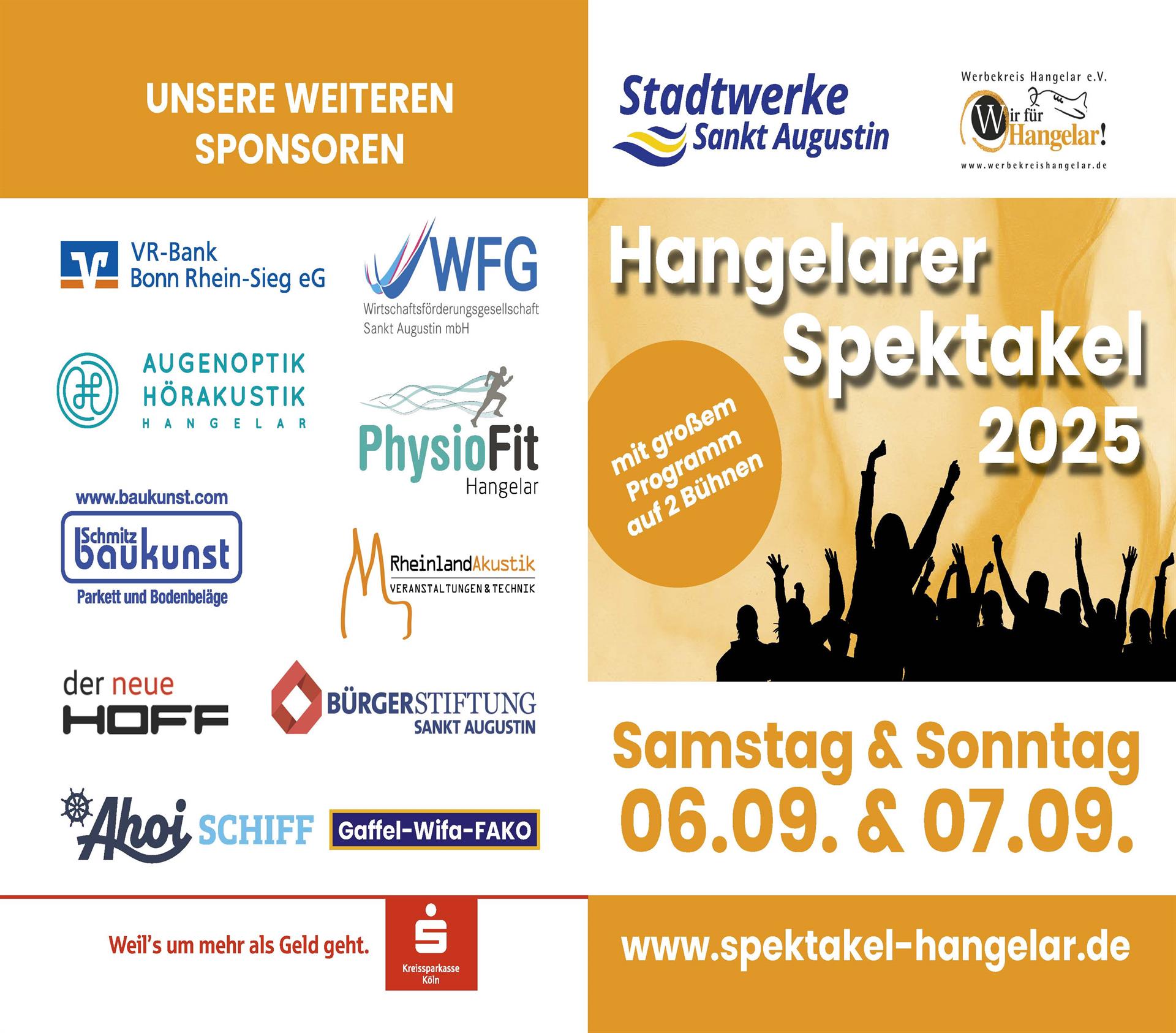 Stadtwerke Sankt Augustin sind Hauptsponsor des Hangelarer Spektakels 2025