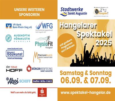 Stadtwerke Sankt Augustin sind Hauptsponsor des Hangelarer Spektakels 2025