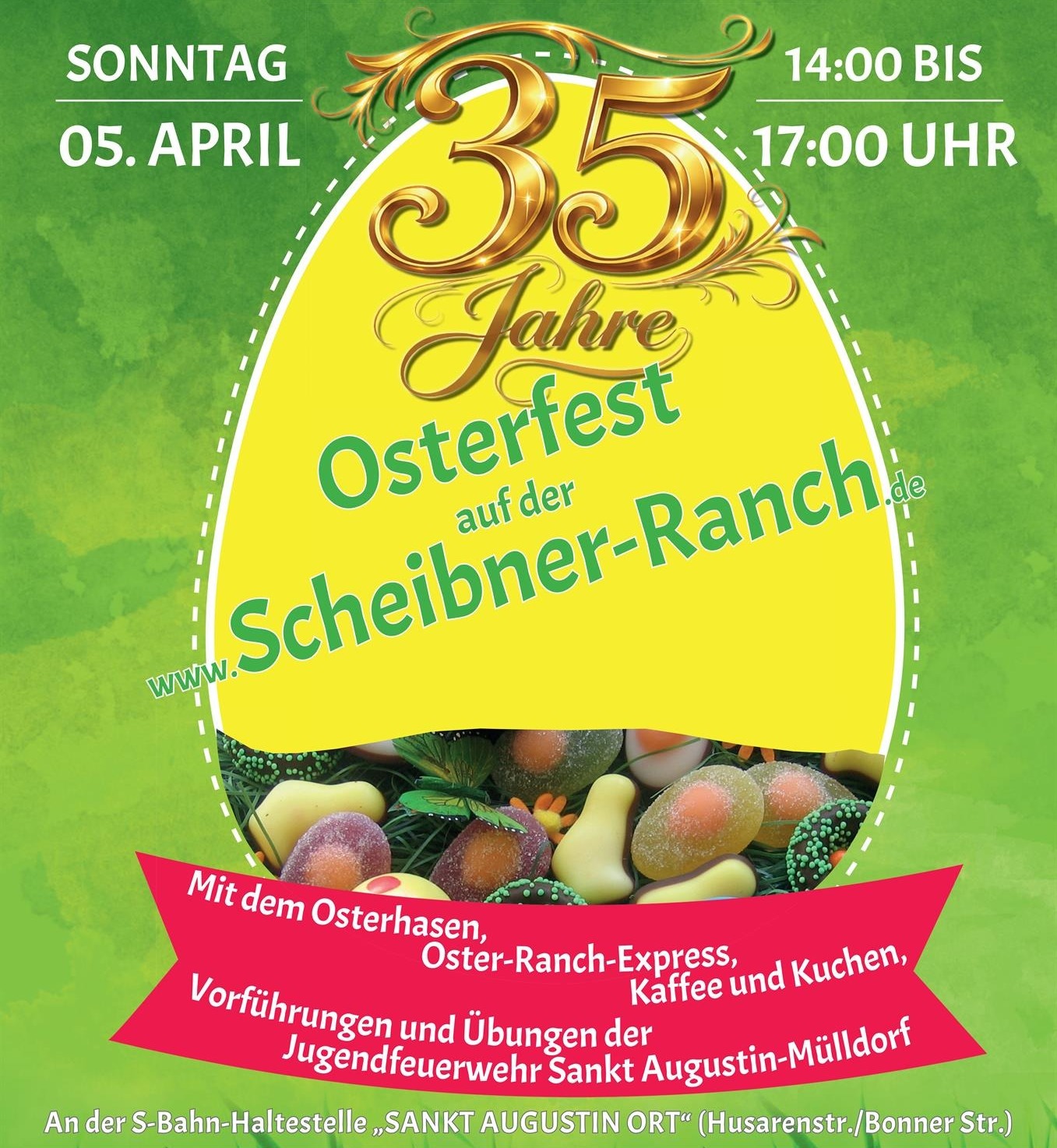 35 Jahre Osterfest auf der Scheibner-Ranch – Stadtwerke Sankt Augustin unterstützen Jubiläumsveranstaltung