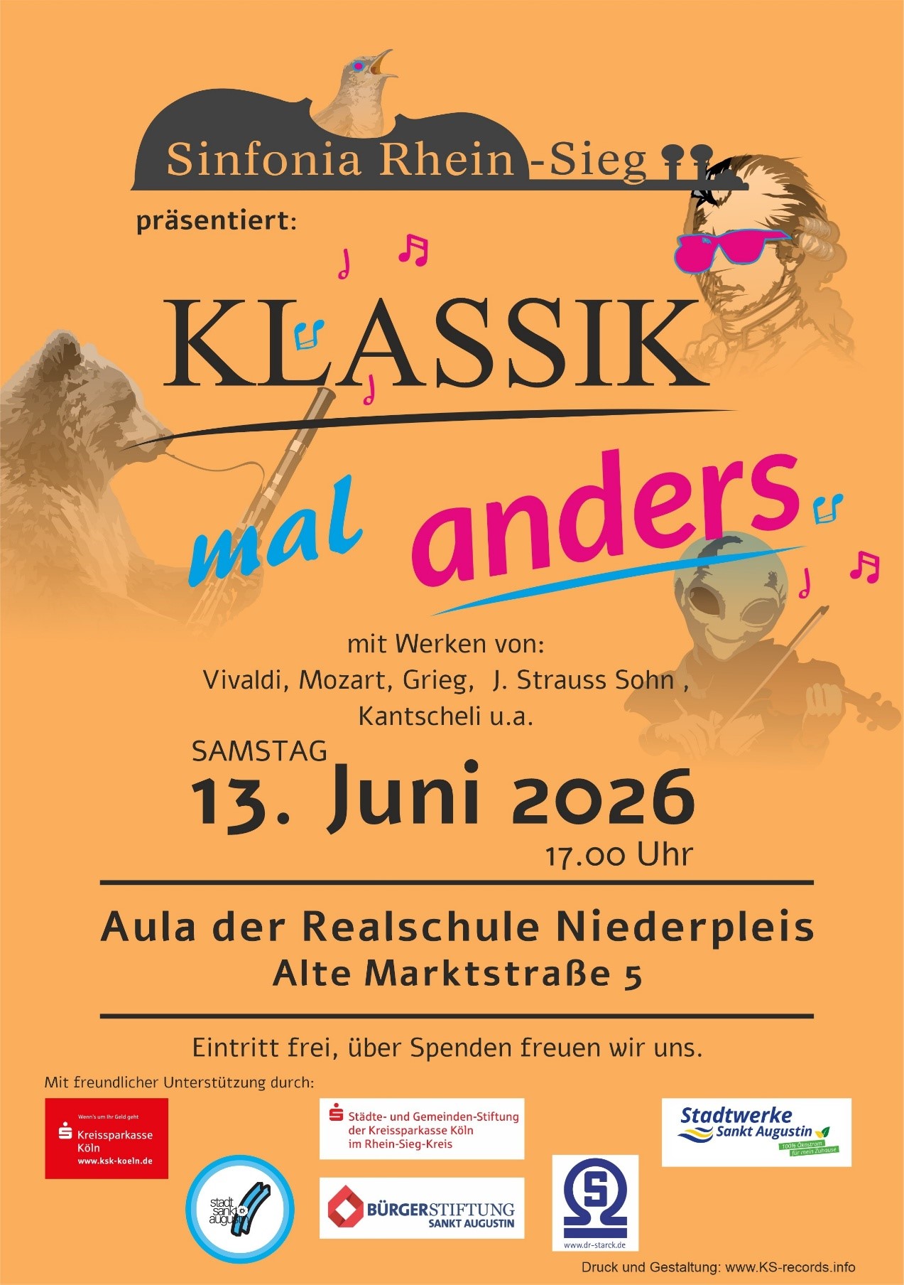 Stadtwerke Sankt Augustin unterstützen Sommerkonzert der Sinfonia Rhein-Sieg